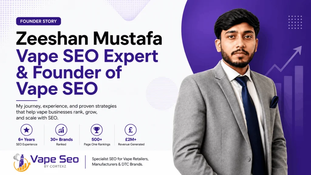 Zeeshan Vape SEO expert feature image blog