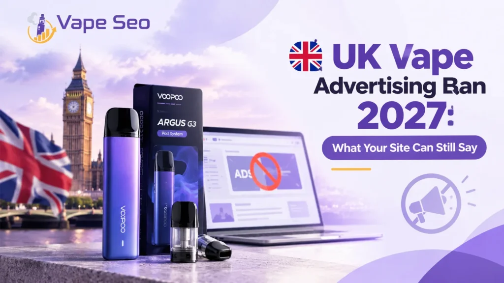 UK Vape Advertising Ban 2027