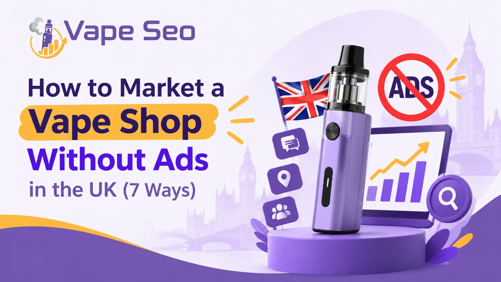 how to market a vape shop without ads