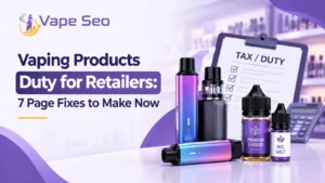 vaping products duty for retailers